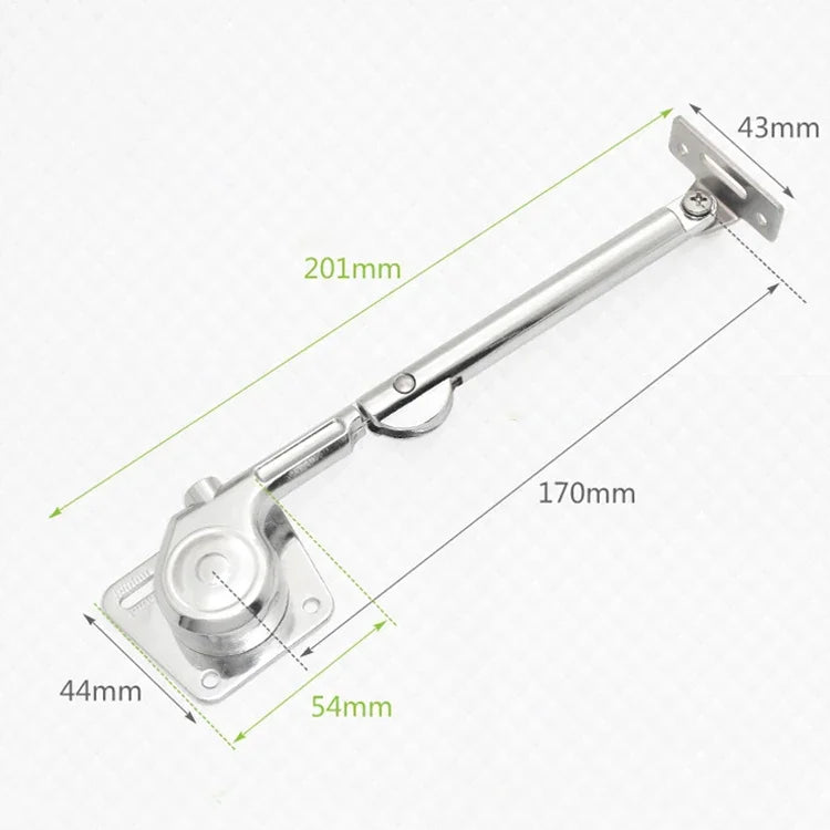 Tige hydraulique de porte à bascule pour armoire, tampon d'amortissement de porte inférieure, support pliant, tige de pression de support