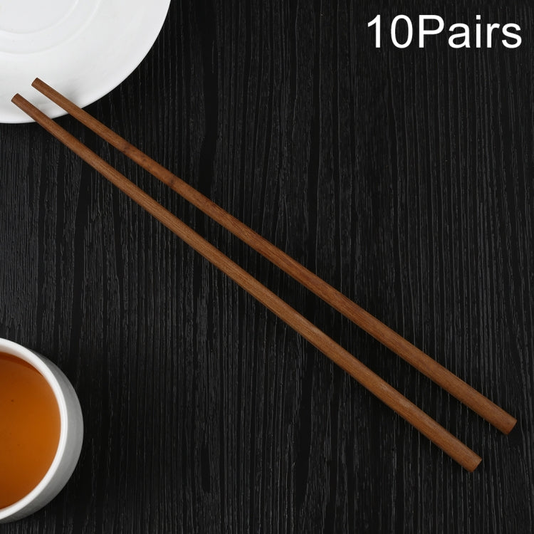 10 paires de baguettes antidérapantes en bois de fer naturel