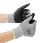 Gants de travail d'électricien confortables en caoutchouc nitrile antidérapant et résistants à l'usure, taille : L, L