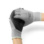 Gants de travail d'électricien en caoutchouc nitrile antidérapants et résistants à l'usure, Taille : XL, XL