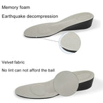 Semelles sport respirantes en PU pour augmentation de la taille de 3,5 cm, Taille : S (3,5 cm)