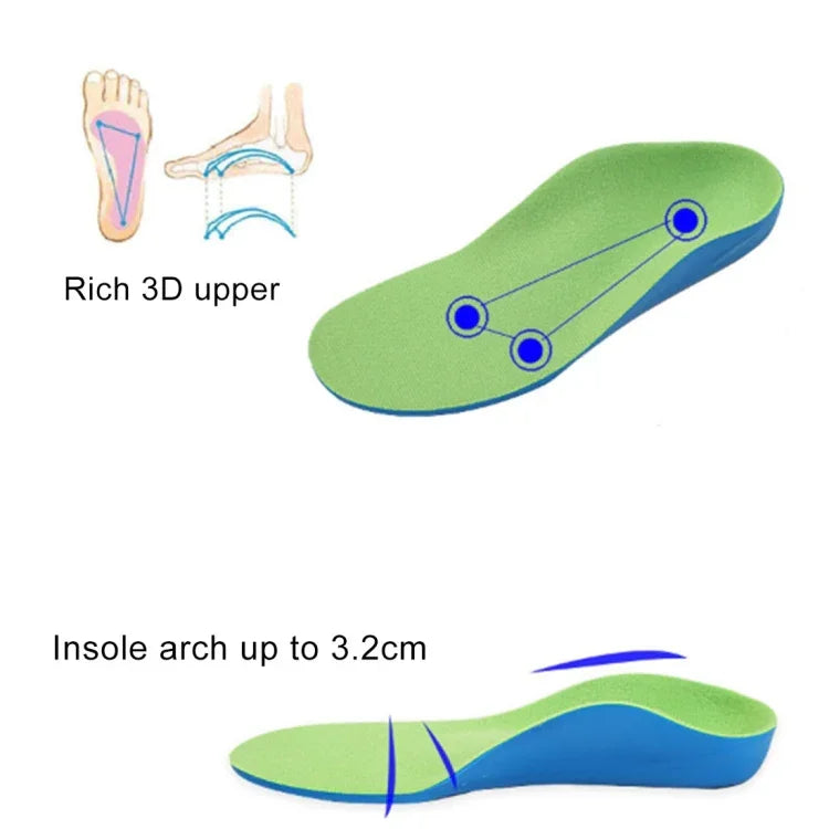 Semelle corrective PU XO pour enfants, Taille : 22cm, Taille : 22cm