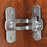 2 PCS Loquet de porte de sécurité en acier inoxydable à angle droit de 90 degrés, insert d'angle de loquet de porte