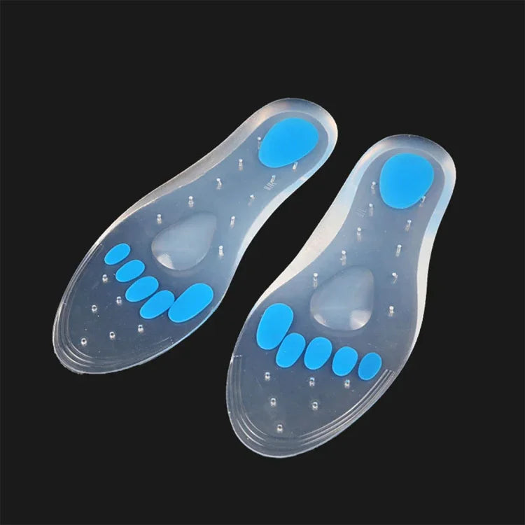 1 Paire Semelles Intérieures en Gel de Silice Transparent avec Amorti  Taille : 40-41