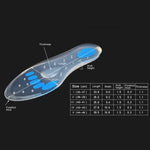 1 Paire Semelles Intérieures en Gel de Silice Transparent avec Amorti  Taille : 40-41