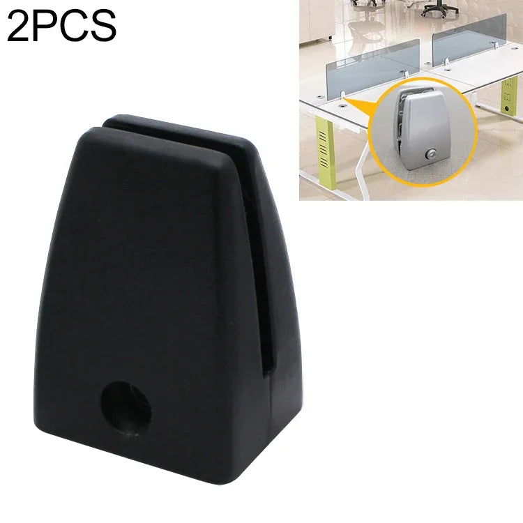2 PCS Pinces d'écran en alliage d'aluminium spatial pour bureau, pare-écran