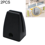 2 PCS Pinces d'écran en alliage d'aluminium spatial pour bureau, pare-écran