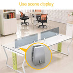 2 PCS Pinces d'écran en alliage d'aluminium spatial pour bureau, pare-écran