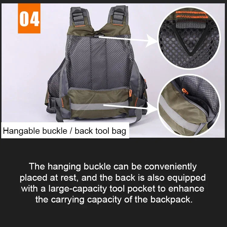 MANNER Gilet de sauvetage multifonctionnel d'extérieur pour la pêche et la natation, Gilet de sauvetage MANNER