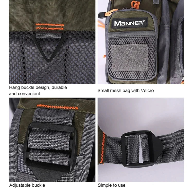 MANNER Gilet de sauvetage multifonctionnel d'extérieur pour la pêche et la natation, Gilet de sauvetage MANNER