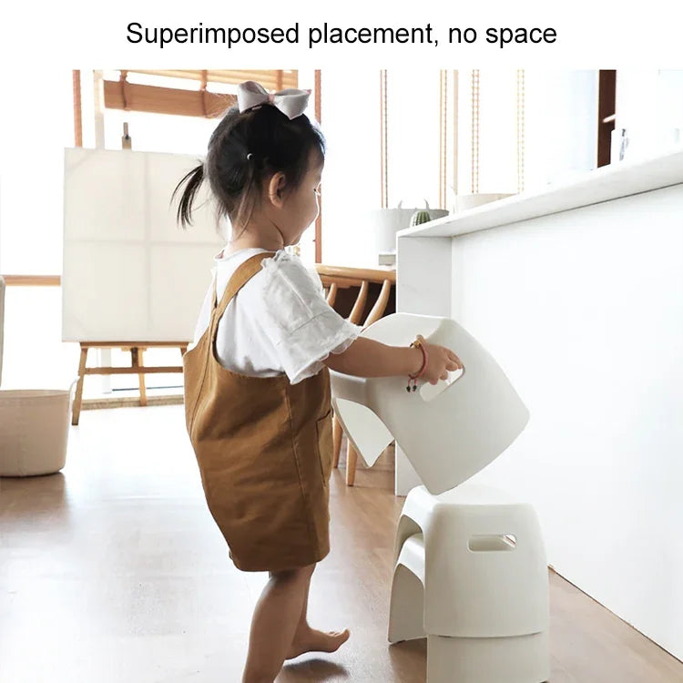Tabouret épais en plastique pour maison, tabouret antidérapant pour salle de bain, petit tabouret pour enfants, tabouret antidérapant