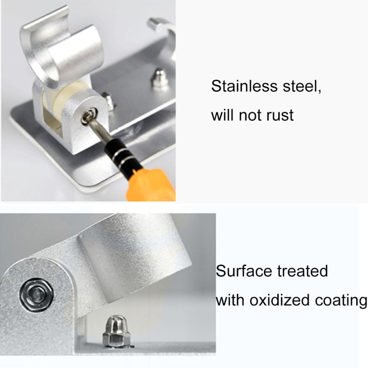 Support de pomme de douche en aluminium spatial, sans trace, réglable, support de douche, support de douche