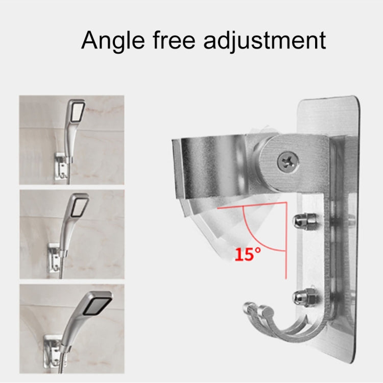Support de pomme de douche en aluminium spatial, sans trace, réglable, support de douche, support de douche