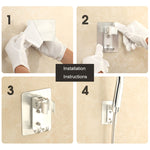 Support de pomme de douche en aluminium spatial, sans trace, réglable, support de douche, support de douche