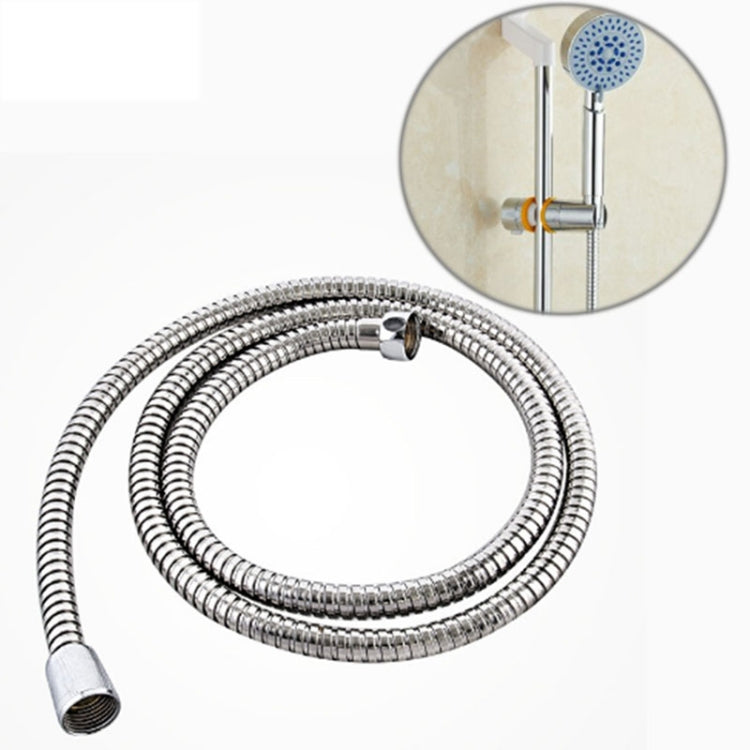 Tuyau de Douche Flexible en Acier Inoxydable de 1,5 m, Double Agrafage, Interface en Cuivre, Anti-Éclatement, pour Baignoire, 1,5 m (Double Agrafage)