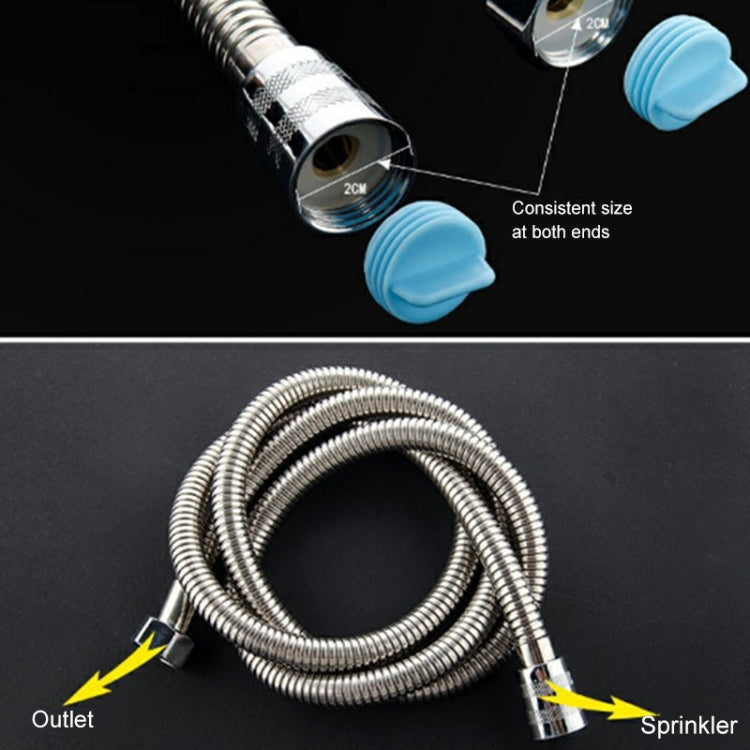 Tuyau de douche flexible en acier inoxydable de 1,5 m avec interface à noyau de cuivre, anti-éclatement, pour salle de bain, 1,5 m (interface à noyau de cuivre)