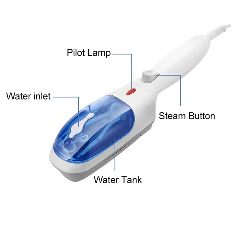 JK-2106 800W fer à repasser portable à main pour voyage domestique, mini brosse vapeur portable, prise US, 800W prise US