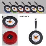 Horloge Murale Décorative Créative en Forme de Poêle à Œuf sur le Plat pour Salon