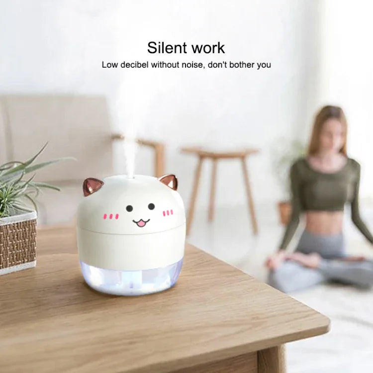 Humidificateur atomiseur WT-H21 avec lumières nocturnes colorées, capacité du réservoir d'eau : 200mL