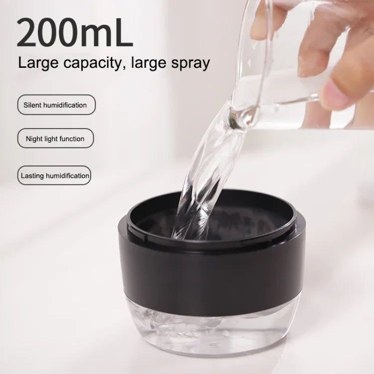 Humidificateur atomiseur WT-H21 avec lumières nocturnes colorées, capacité du réservoir d'eau : 200mL