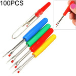 100 PCS Découseur Petit à Manche en Plastique pour Couture Point de Croix