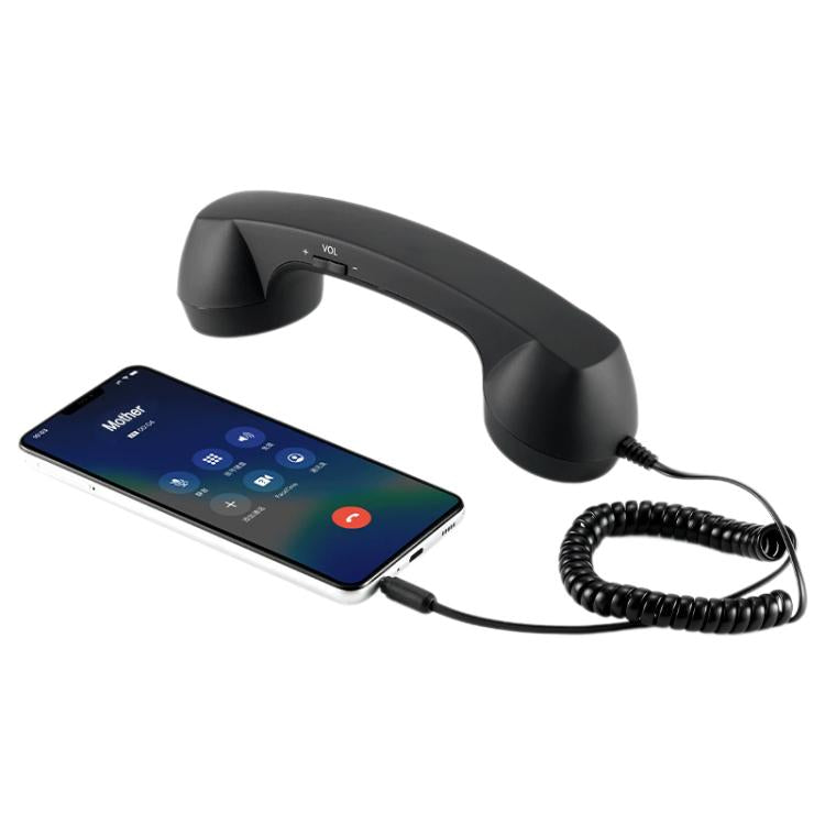 Combiné téléphonique rétro anti-radiations pour téléphone portable avec prise jack 3,5 mm, 3,5 mm