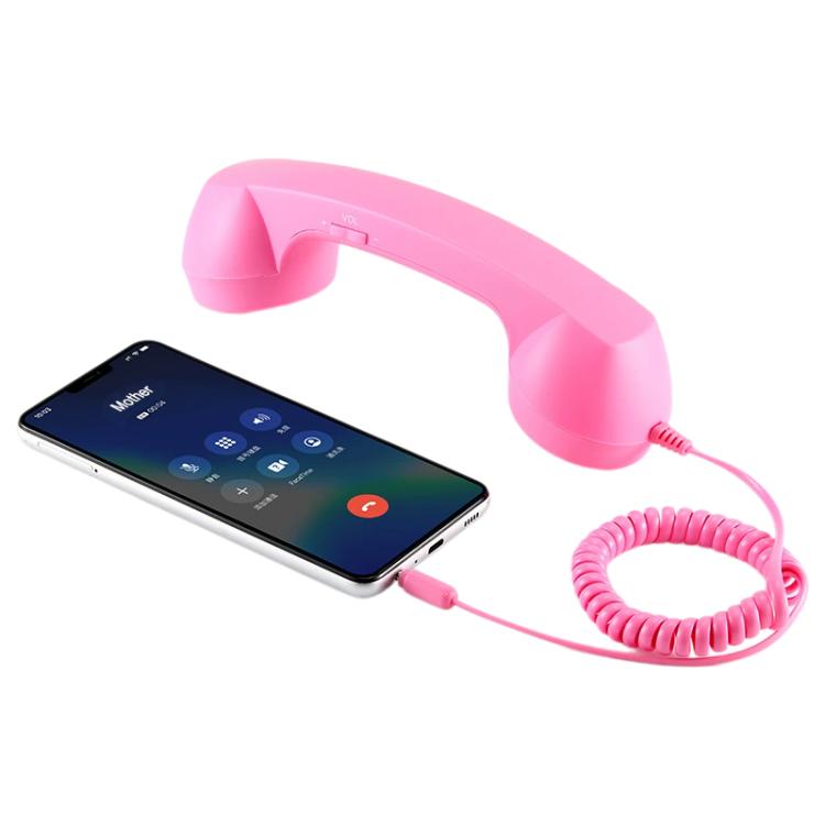 Combiné téléphonique rétro anti-radiations pour téléphone portable avec prise jack 3,5 mm, 3,5 mm