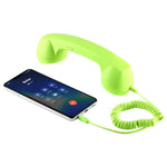 Combiné téléphonique rétro anti-radiations pour téléphone portable avec prise jack 3,5 mm, 3,5 mm