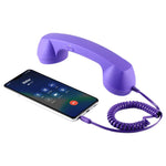 Combiné téléphonique rétro anti-radiations pour téléphone portable avec prise jack 3,5 mm, 3,5 mm