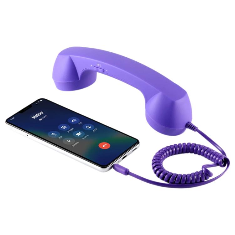 Combiné téléphonique rétro anti-radiations pour téléphone portable avec prise jack 3,5 mm, 3,5 mm