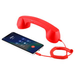 Combiné téléphonique rétro anti-radiations pour téléphone portable avec prise jack 3,5 mm, 3,5 mm