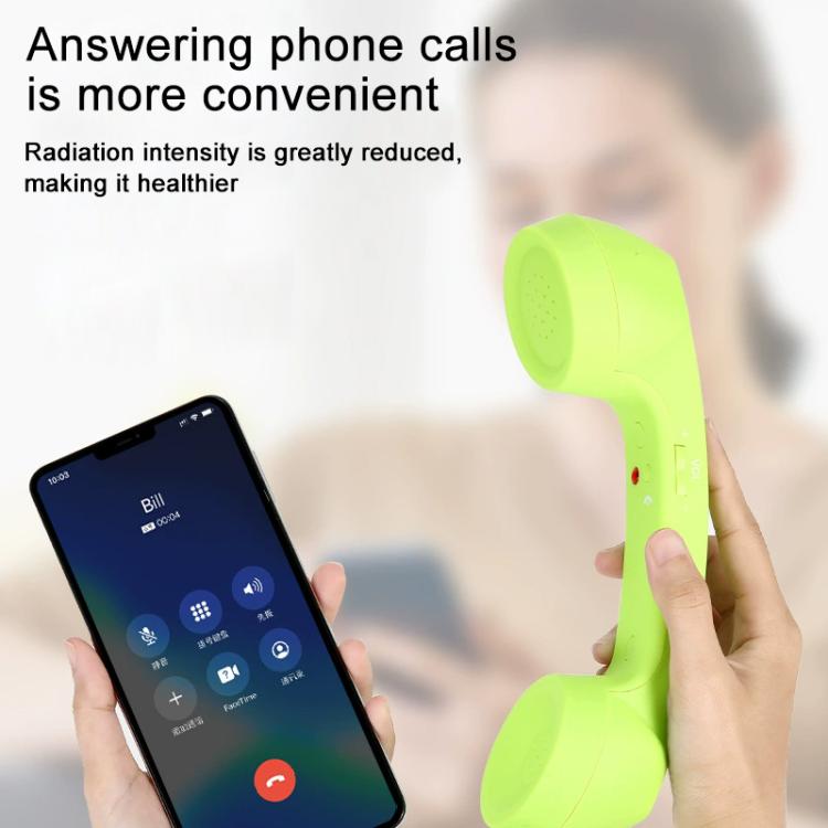 Combiné téléphonique rétro anti-radiations pour téléphone portable avec prise jack 3,5 mm, 3,5 mm
