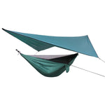 Hamac avec moustiquaire imperméable pour extérieur, fond, dimensions 360x290 cm, vert lac