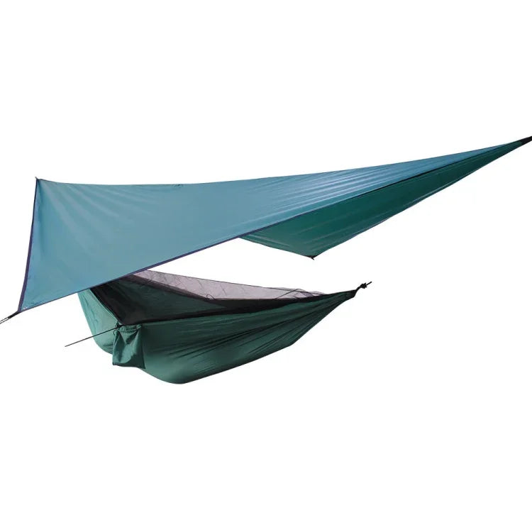 Hamac avec moustiquaire imperméable pour extérieur, fond, dimensions 360x290 cm, vert lac