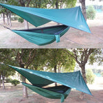 Hamac avec moustiquaire imperméable pour extérieur, fond, dimensions 360x290 cm, vert lac
