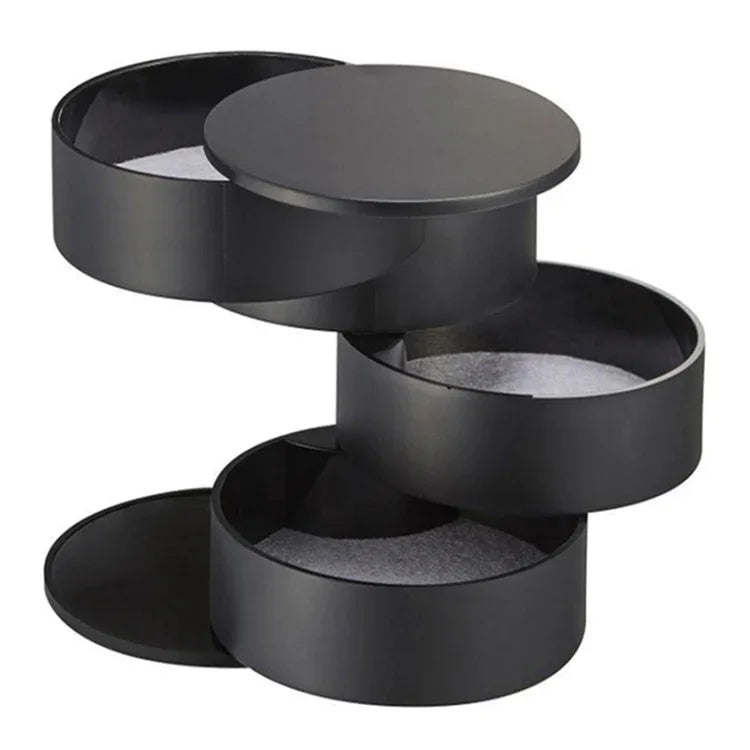 Boîte de rangement créative pour bijoux de bureau à plusieurs étages, étui de protection