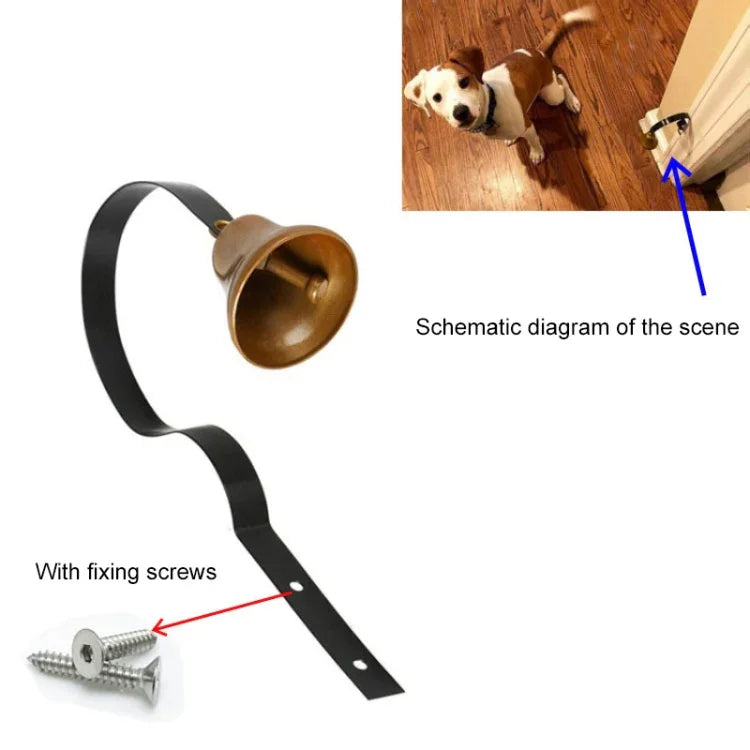 Retro Christmas Bell Metal Wall Bells Pet Dog Training Doorbell Home Decor