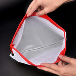 Lot de 10 sacs de rangement réutilisables en filet à double couture pour fruits et sandwichs, taille : 30 cm x 43 cm, livraison de couleur aléatoire, taille : 30 cm x 43 cm