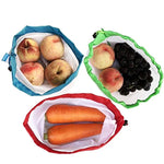 Lot de 10 sacs de rangement réutilisables en filet à double couture pour fruits et sandwichs, taille : 30 cm x 43 cm, livraison de couleur aléatoire, taille : 30 cm x 43 cm