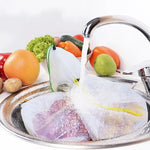 Lot de 10 sacs de rangement réutilisables en filet à double couture pour fruits et sandwichs, taille : 30 cm x 43 cm, livraison de couleur aléatoire, taille : 30 cm x 43 cm