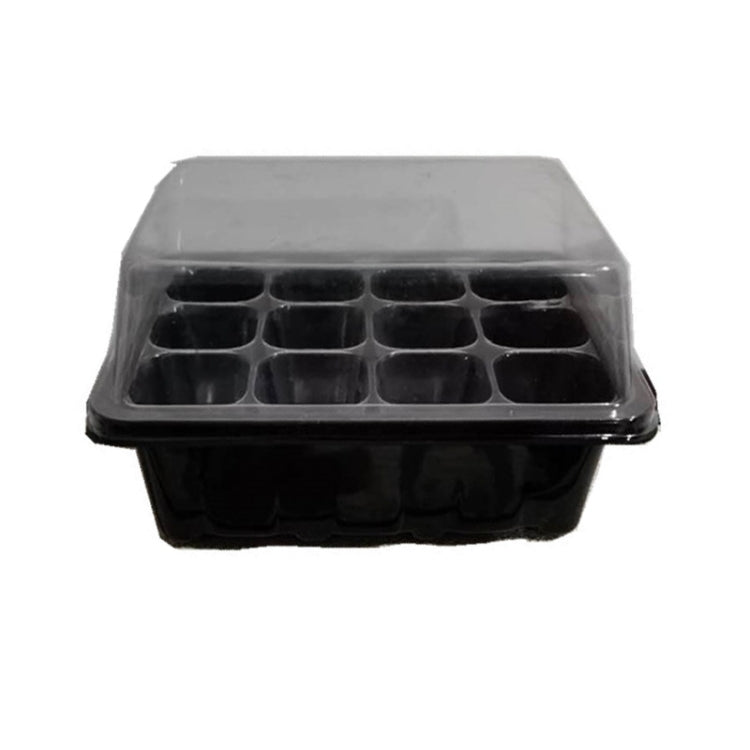 Plateau de Semis Plateau de Germination 12 Trous Plateau de Pépinière Couvercles Boîte pour Jardinage Bonsaï Mini Serre Plateau de Pépinière, 12 Trous, 5pcs 12 Trous