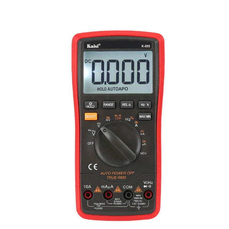 Kaisi K-890 multimètre numérique LCD professionnel testeur électrique portable