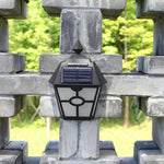 Applique murale LED solaire hexagonale, contrôle par capteur de lumière, éclairage paysager extérieur