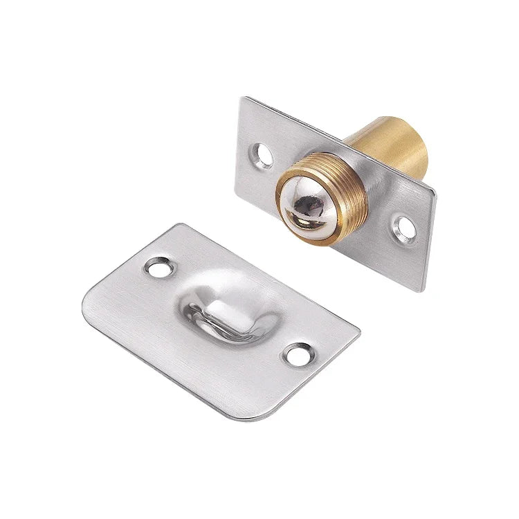 1 paire de perles invisibles pour porte à ressort en acier inoxydable 107, verrou spécial pour perles de porte, panneau cuivre + acier inoxydable 107