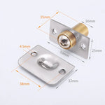 1 paire de perles invisibles pour porte à ressort en acier inoxydable 107, verrou spécial pour perles de porte, panneau cuivre + acier inoxydable 107
