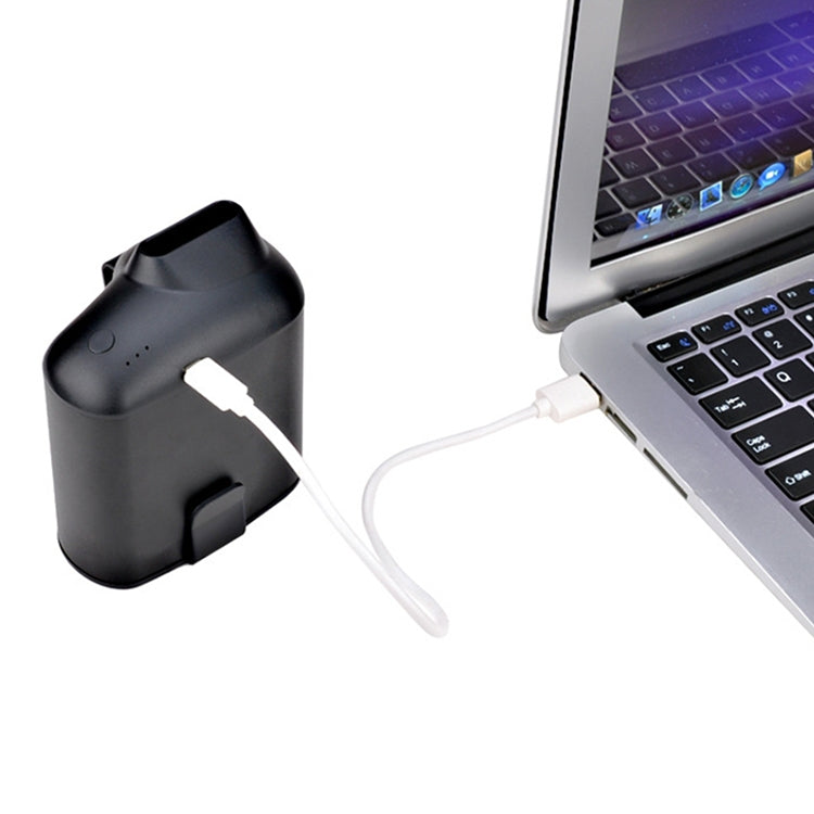 Ventilateur USB portable créatif à suspendre à la taille avec trois vitesses de vent réglables, noir, gris