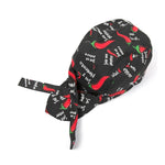 Casquette de travail unisexe style simple pour chef et serveur, casquette de pirate, turban, turban 2, turban rouge, turban noir, turban à rayures, turban 1