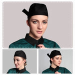 Casquette de travail unisexe style simple pour chef et serveur, casquette de pirate, turban, turban 2, turban rouge, turban noir, turban à rayures, turban 1