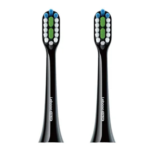 HUAWEI Lebooo LBS-T053A 2 têtes de brosse à dents intelligentes (pour HCB0001), tête de brosse LBS-T053A (Noir), tête de brosse LBS-T053A (Blanc)