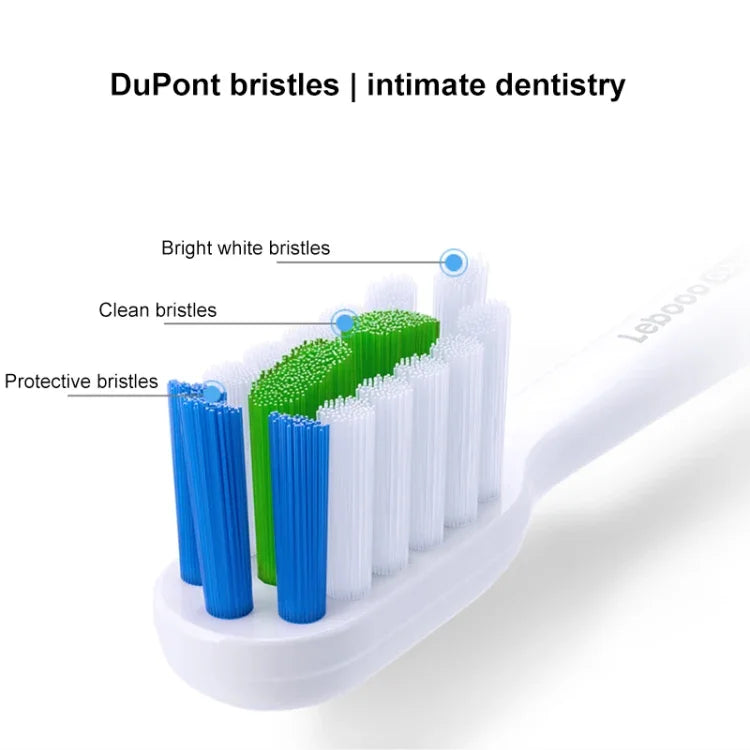 HUAWEI Lebooo LBS-T053A 2 têtes de brosse à dents intelligentes (pour HCB0001), tête de brosse LBS-T053A (Noir), tête de brosse LBS-T053A (Blanc)